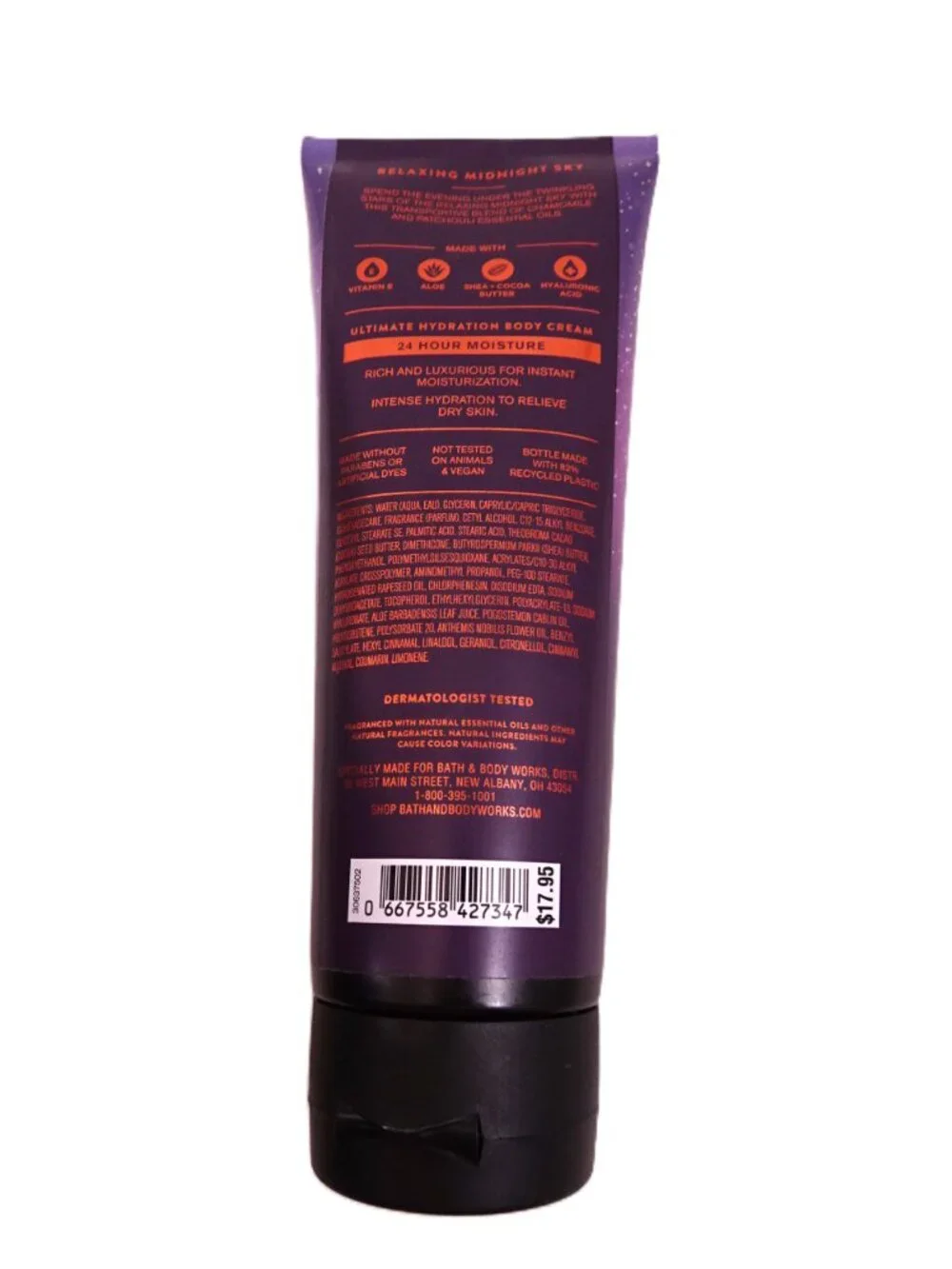 Bath & Body Works Relaxing Midnight Body Cream *READ DESCRIPT* 99% Full Retired